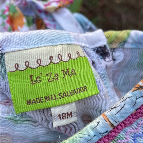 Le Za Me smocked romper size 18 months - Picture 3 of 8